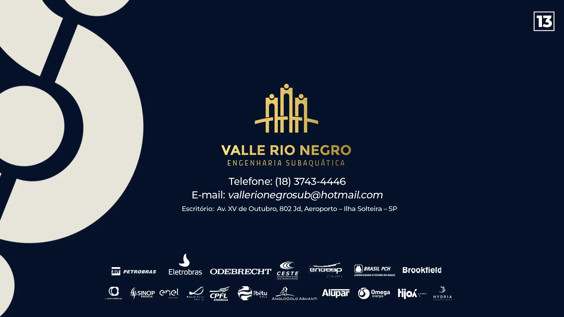 Contato e clientes Valle Rio Negro